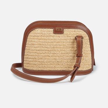 mini sac en raphia de luxe