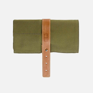 marmotte à montre en tissu kaki