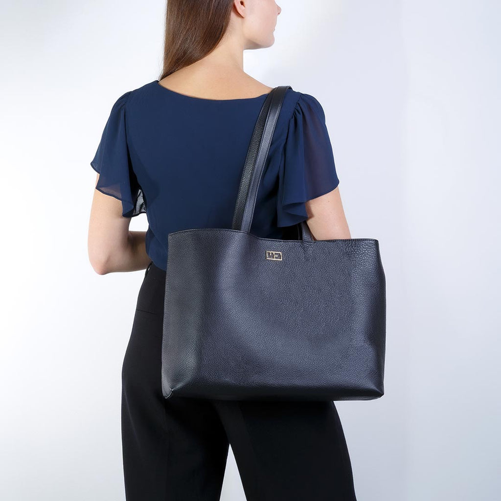 grand sac en cuir pour femme noir