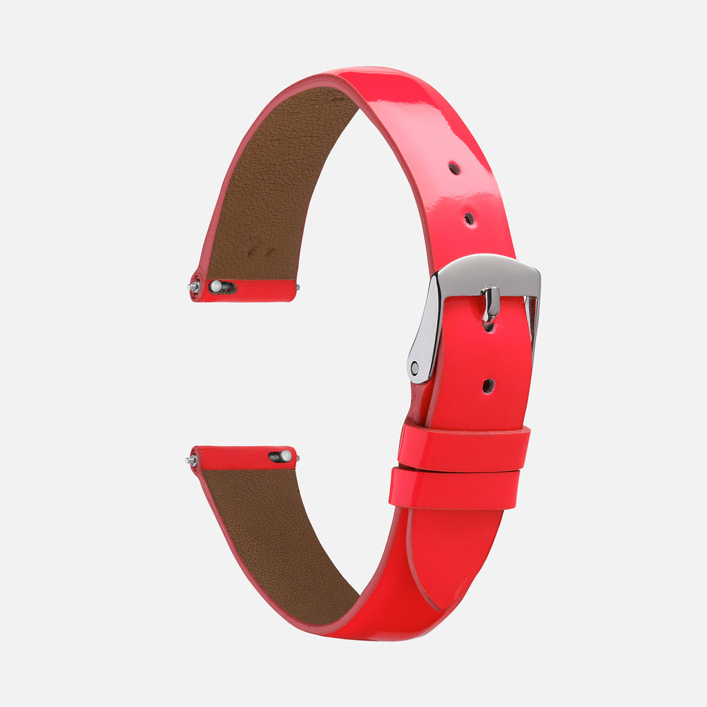 bracelet interchangeable montre femme vernis rouge