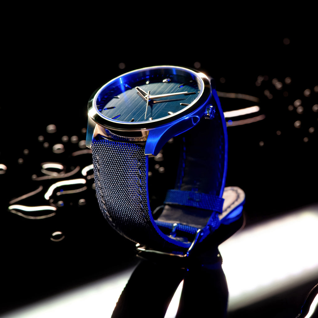 bracelet montre waterproof homme bleu