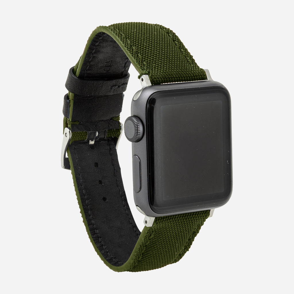 bracelet montre apple watch homme waterproof vert