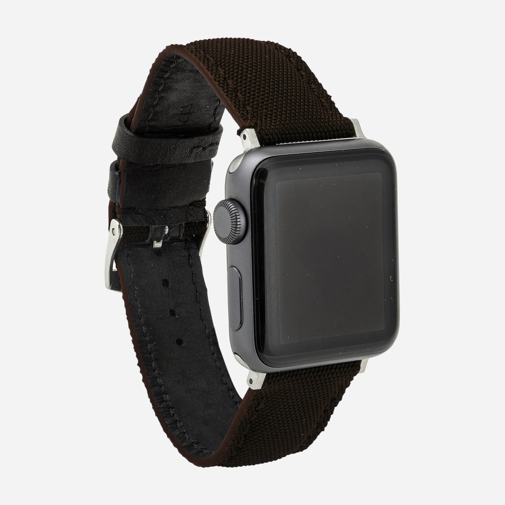 bracelet montre apple watch homme waterproof marron